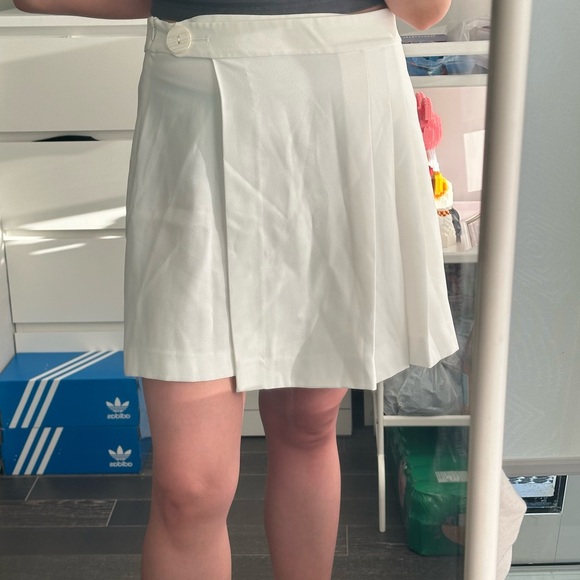 Zara Pleated White Skirt - Picture 6 of 7